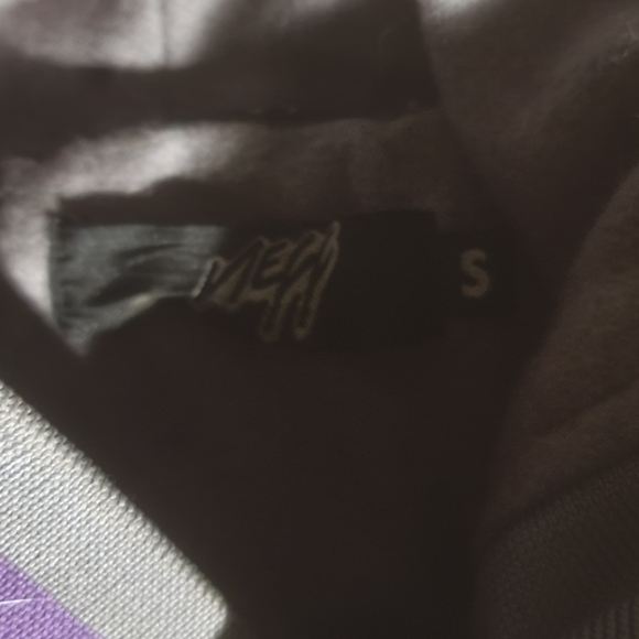 Neff Grey/Light Purple Wool Varsity Jacket - Picture 3 of 7